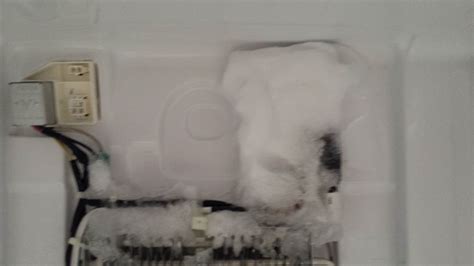 samsung fridge ice buildup on back wall|refrigerator ice build up over fan and evaporator coil